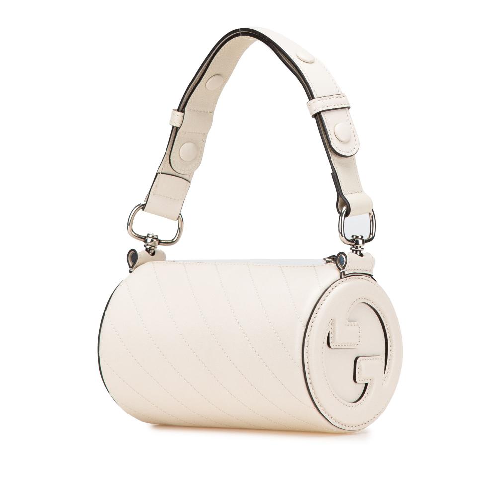 White Leather Gucci Shoulder Bag