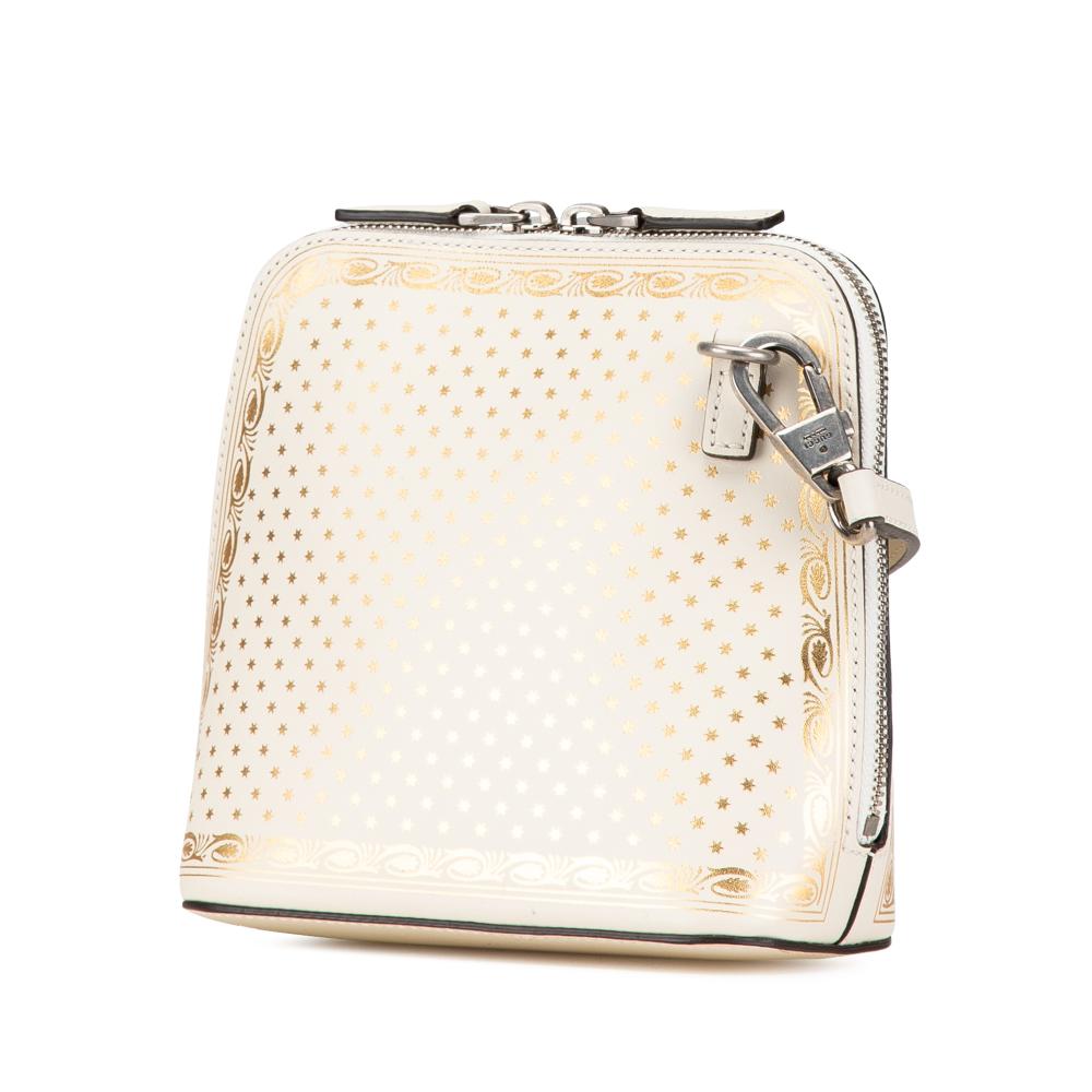 White Leather Gucci Crossbody Bag