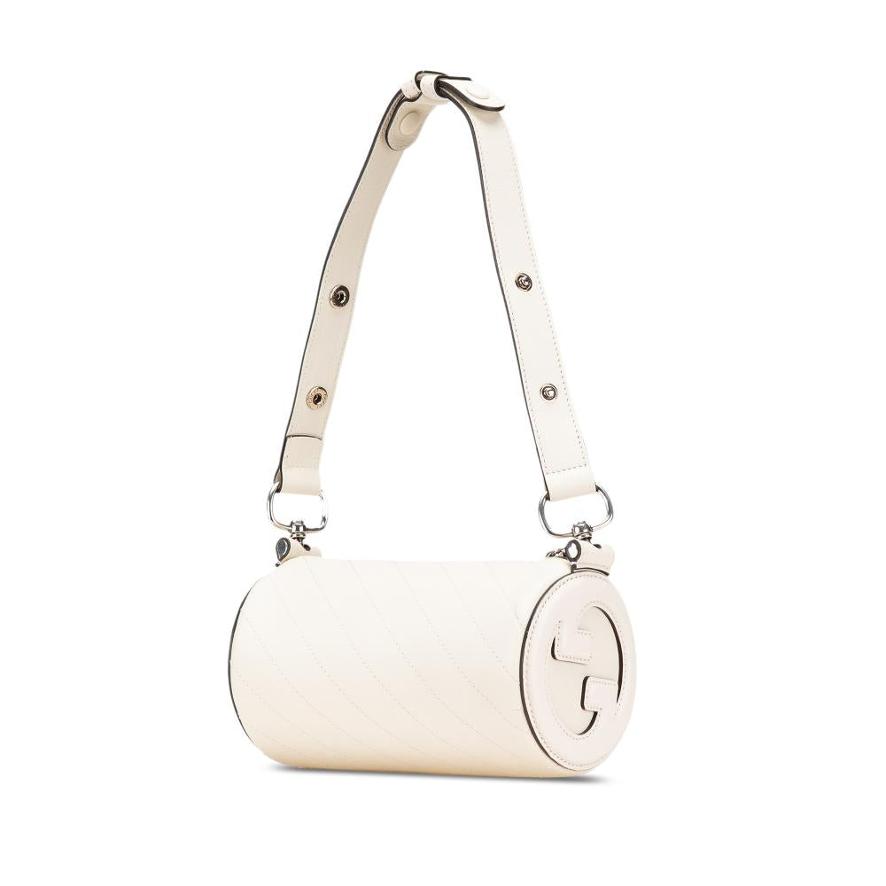 White Leather Gucci Shoulder Bag