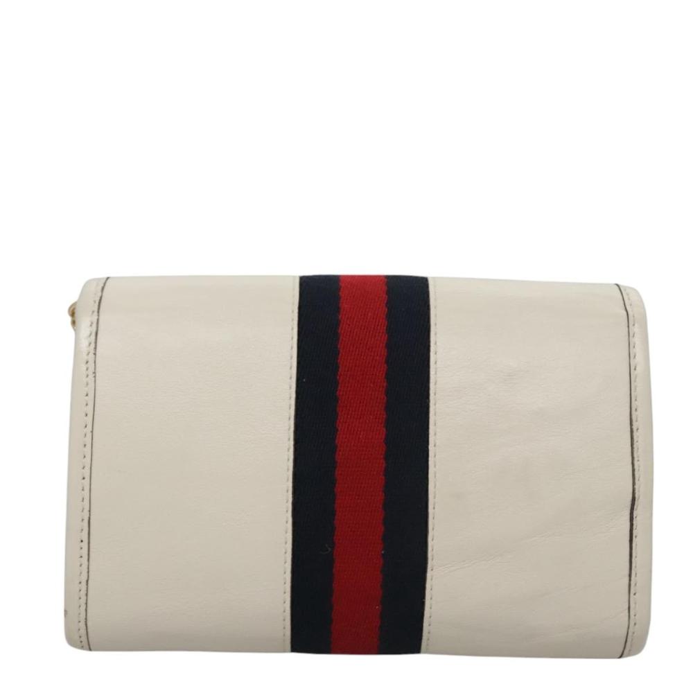 White Leather Gucci Shoulder Bag