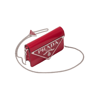 Prada Brushed Leather Shoulder Bag