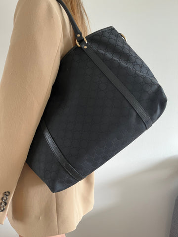 Gucci black VS nylon Jacquard