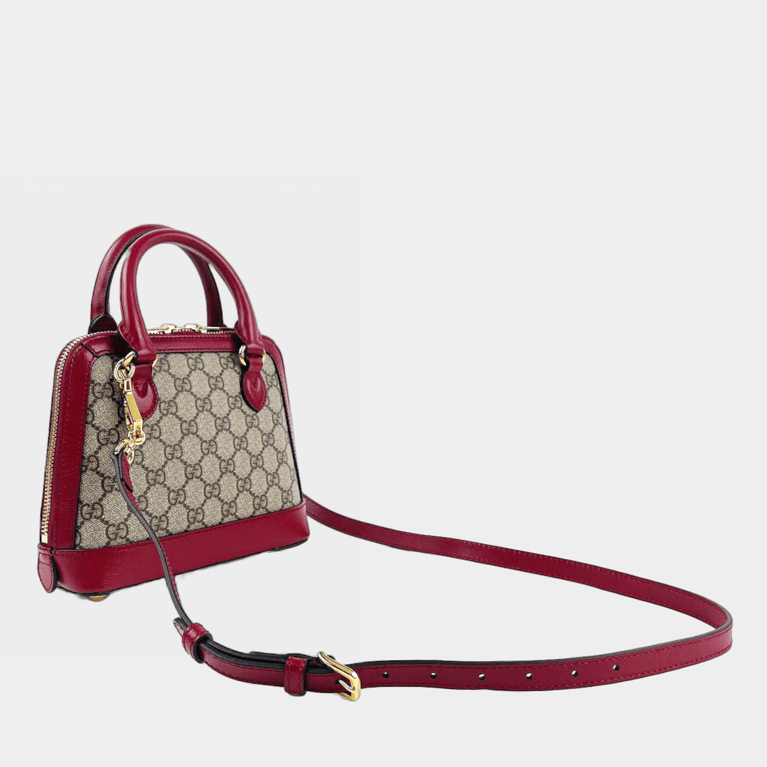 GUCCI 1955 Horsebit Tote Supreme VS w/Red