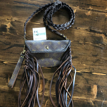 The Wren - Full Monogram FringedVS Wristlet/Crossbody/Clutch