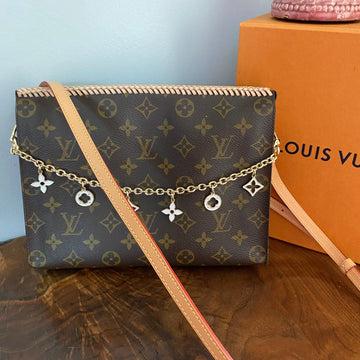 The Swan -CS Monogram in Vachetta Crossbody Bag