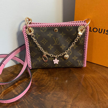 The Cygnet Crossbody -CS Monogram in Barbie Pink