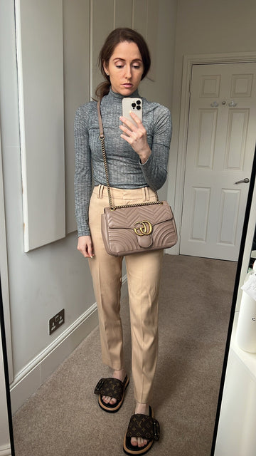 Gucci VS Dusty Pink Marmont Medium Shoulder Bag