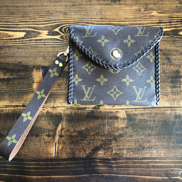 The Cardinal - Red insideVS Monogram Card Holder/Wallet/Keychain