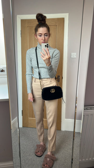 Gucci VS Black Velvet Marmont Small Shoulder Bag