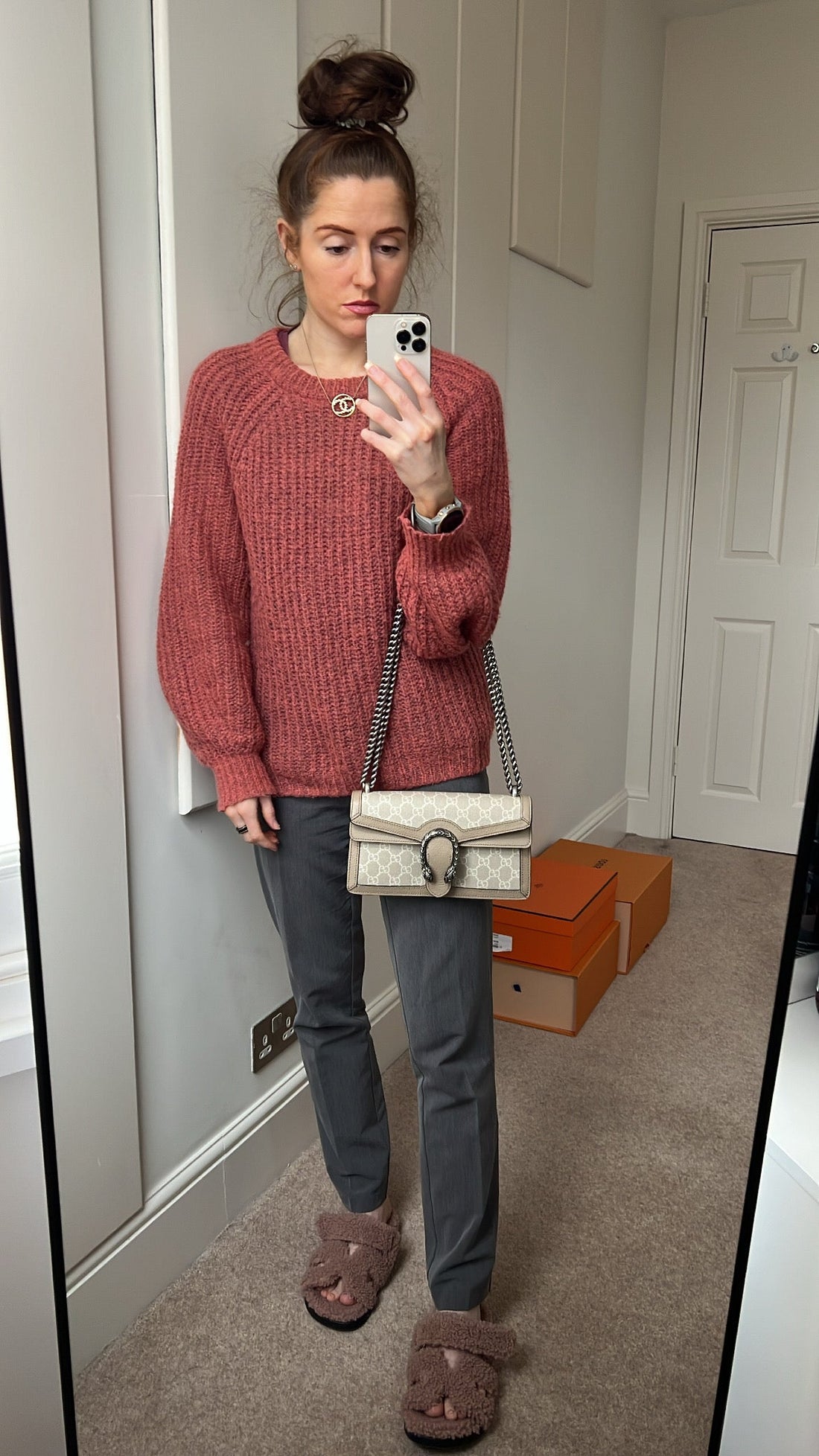 Gucci Dionysus VS Small Shoulder Bag in White and Beige Canvas (RRP £2,130)