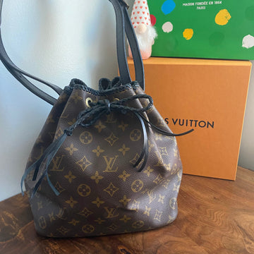 The Owl -CS Monogram Shoulder Bag in Black