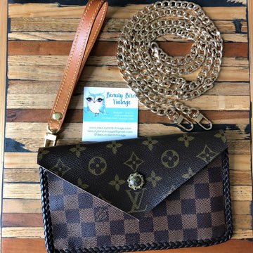 The Wren - Damier/Monogram MixVS Wristlet/Crossbody/Clutch