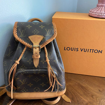 The Loon -CS Monogram Mini Backpack in Vachetta