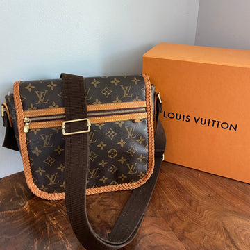 The Peacock Messenger -CS Monogram in Tan