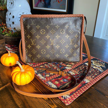 The Swan -CS Monogram in Whiskey Crossbody