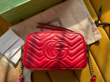Gucci VS Marmont Small Matelasse Shoulder Bag