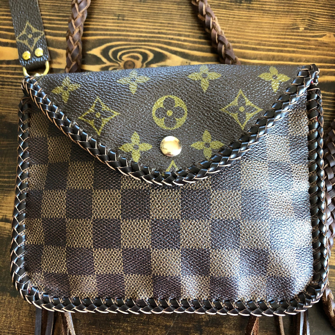 The Falcon -VS Damier/Monogram Mix Wristlet/Crossbody/Clutch