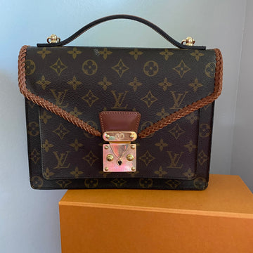 The Kingfisher Crossbody -CS Monogram in Whiskey