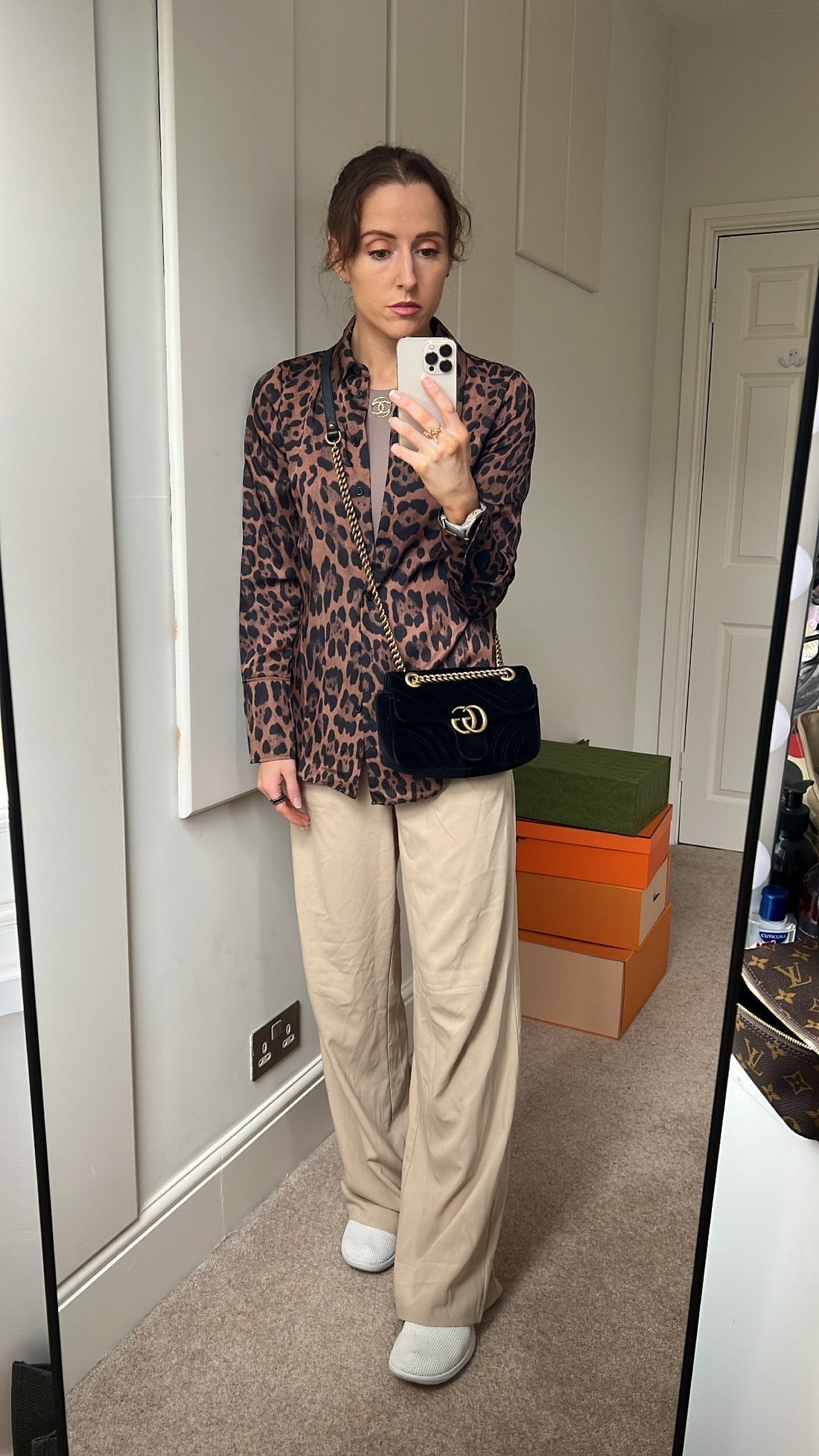 Gucci Black VS Mini Velvet Marmont Shoulder Bag