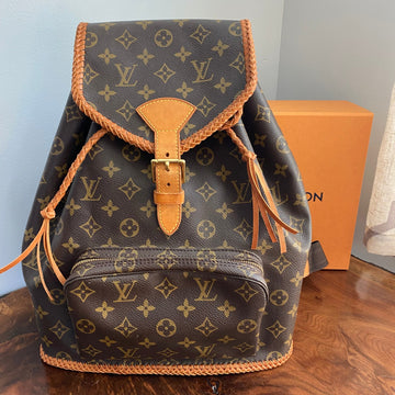 The Loon -CS Monogram Backpack in Tan