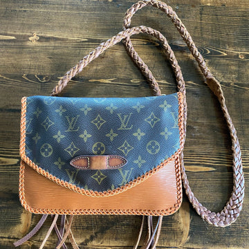 The Peacock Compact Messenger -CS Monogram and Caramel Epi Combo