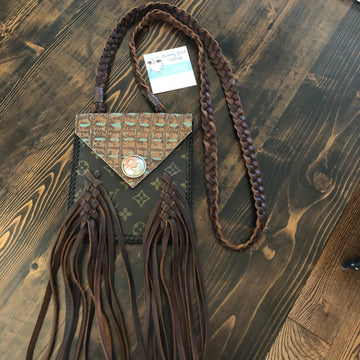 The Hawk - BrownVS Clutch/Wristlet/Crossbody Bag