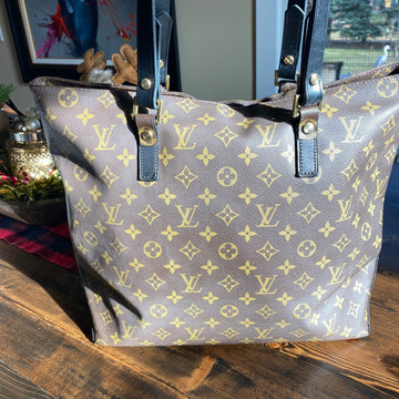 The Nightingale Tote -CS Monogram in Black
