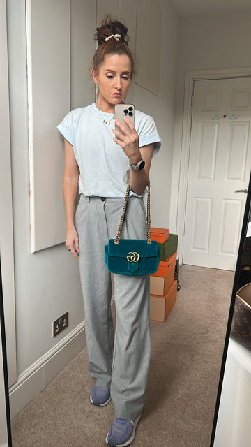 Gucci VS Mini Velvet Marmont Mini Shoulder Bag