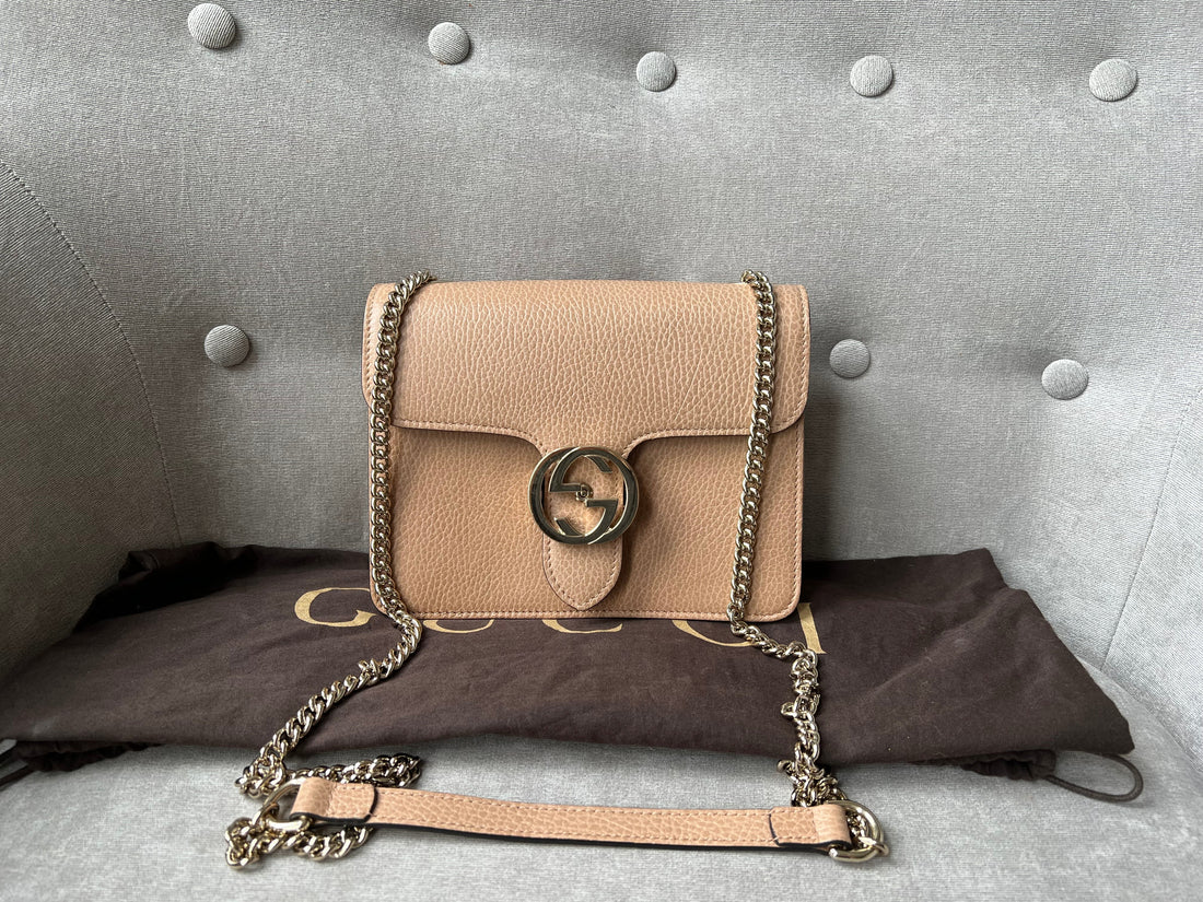 Gucci Interlocking VS Beige Small Shoulder Bag