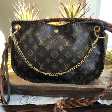 The Peacock -VS Monogram Hobo Crossbody - Gold Hardware