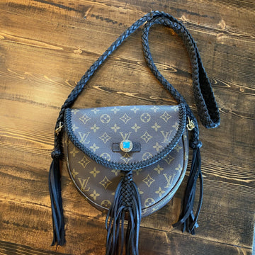 The Dove -VS Monogram Black Crossbody
