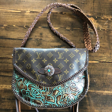 The Peacock Messenger -VS Monogram with Turquoise