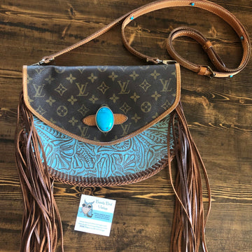 The Peacock Messenger -VS Monogram with Turquoise