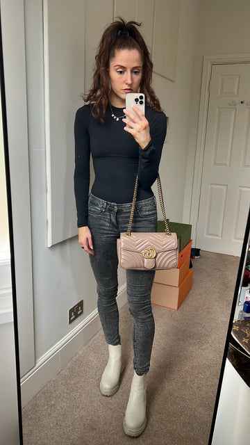 Gucci VS Dusty Pink Marmont Small Shoulder Bag (RRP £1800)