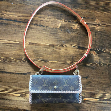The Junco Wallet Crossbody -CS Monogram in Vachetta