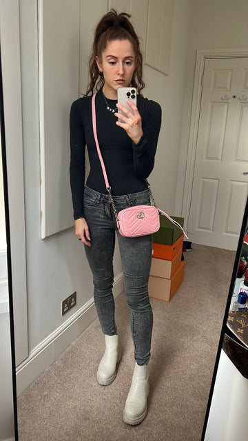 Gucci VS Pale Pink Marmont Mini Shoulder Bag (RRP £1,160)