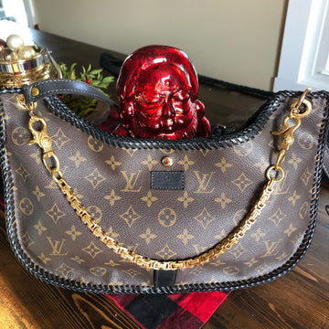 The Peacock -VS Monogram Black Hobo Crossbody