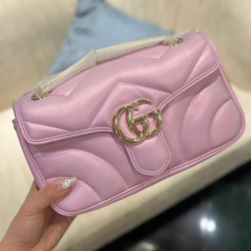 VS MARMONT 26 MEDIUM SHOULDER BAG LIGHT PINK CALFSKIN