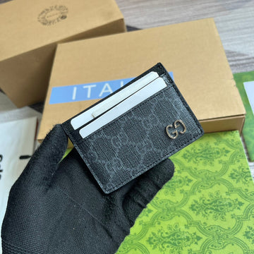 VS CARD CASE 11 WITH VS DETAIL BLACK CALFSKIN