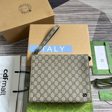 NEO VINTAGE 26 VS SUPREME POUCH IN BEIGE AND EBONY CANVAS