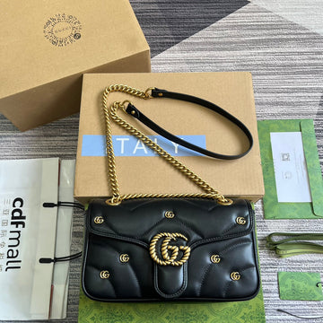 VS MARMONT MEDIUM 26 BAG IN BLACK LAMBSKIN