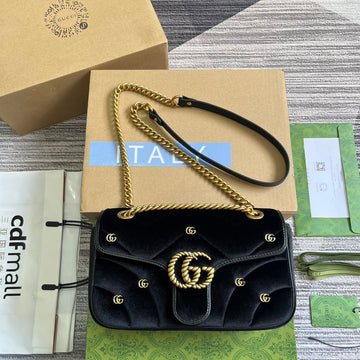 VS MARMONT MEDIUM 26 BAG IN BLACK VELVET