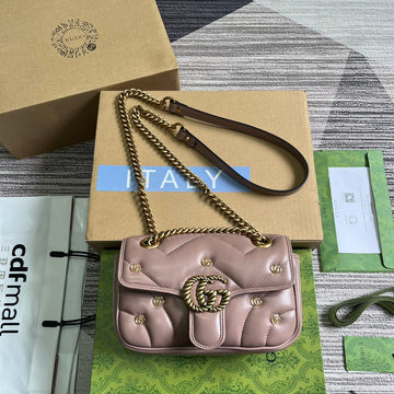 VS MARMONT SMALL 22 BAG IN HOT PINK LAMBSKIN