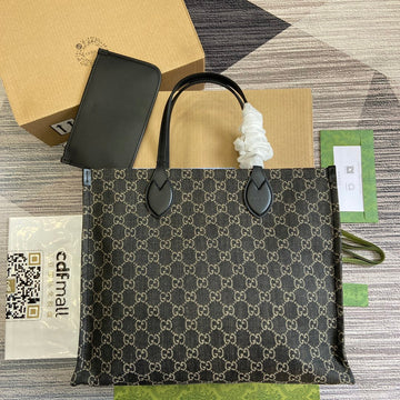 OPHIDIA VS 41 LARGE TOTE BAG IN BLACK DENIM