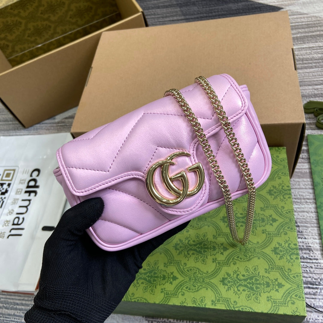 VS MARMONT 16 MINI SHOULDER BAG LIGHT PINK CALFSKIN