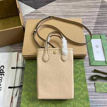 VS 20 SUPER MINI BAG WITH STRAP IN BEIGE CALFSKIN