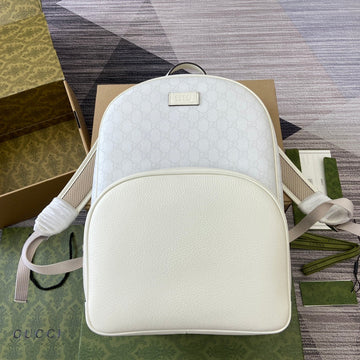 MEDIUM 40 VS BACKPACK WITH TAG WHITE CALFSKIN AND CANVAS