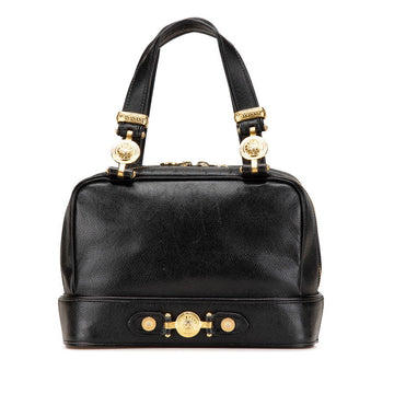 Versace Leather Sunburst Handbag Mini Boston Bag