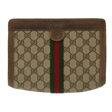 GUCCI VS Canvas Web Sherry Line Clutch Bag Beige Red Green 8901001  ki2301