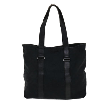 GUCCI VS Canvas Tote Bag Leather Black 145971  ki3198